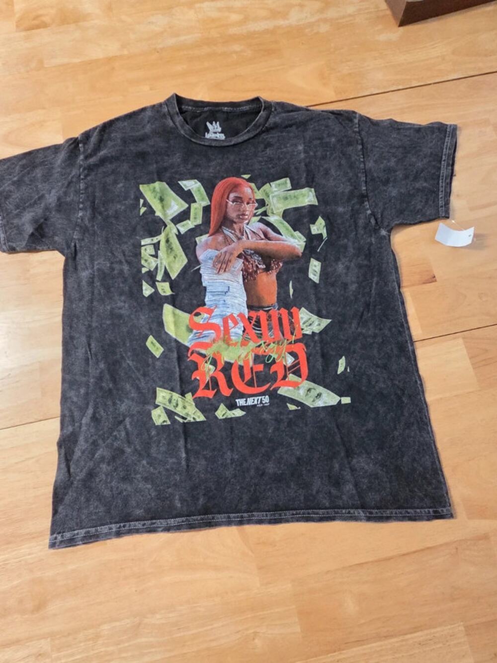 Sexyy Red Graphic Tee NWT Legends Apparel Acid Wash Hip Hop Oversized L